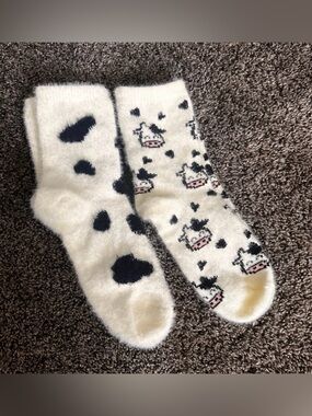 New Girls Cow Socks 0340
